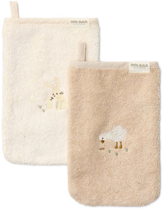 Washandjes set - Wit - Newborn Naturals - Baby Bunny