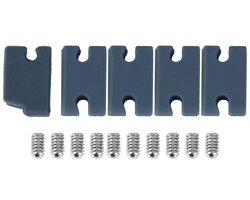 Fin Compatibility Kit 5 Stuks - PVC - Duurzaam - Eenvoudig te Installeren - Accessoire Surfplank - Lichtgewicht - Zwart - Surfboard Accessoires