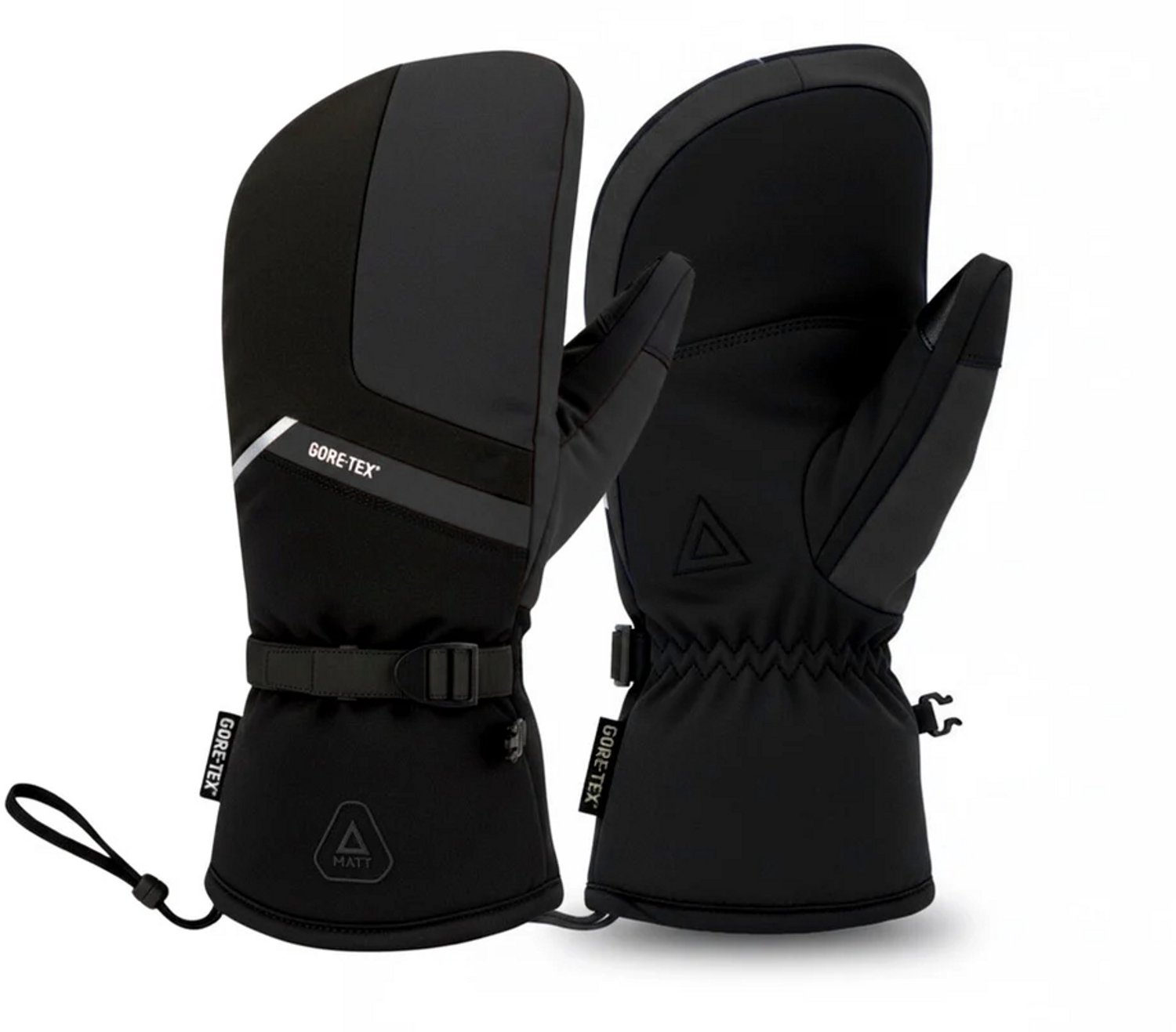 MATT skihandschoenen voor heren Torb Mitten Gore-tex® wanten Zwart
