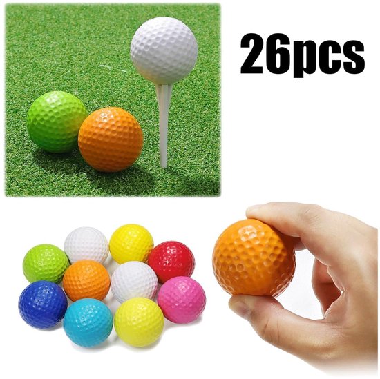 Set van 26 Schuimstof Golfballen voor Training — afbeelding 2