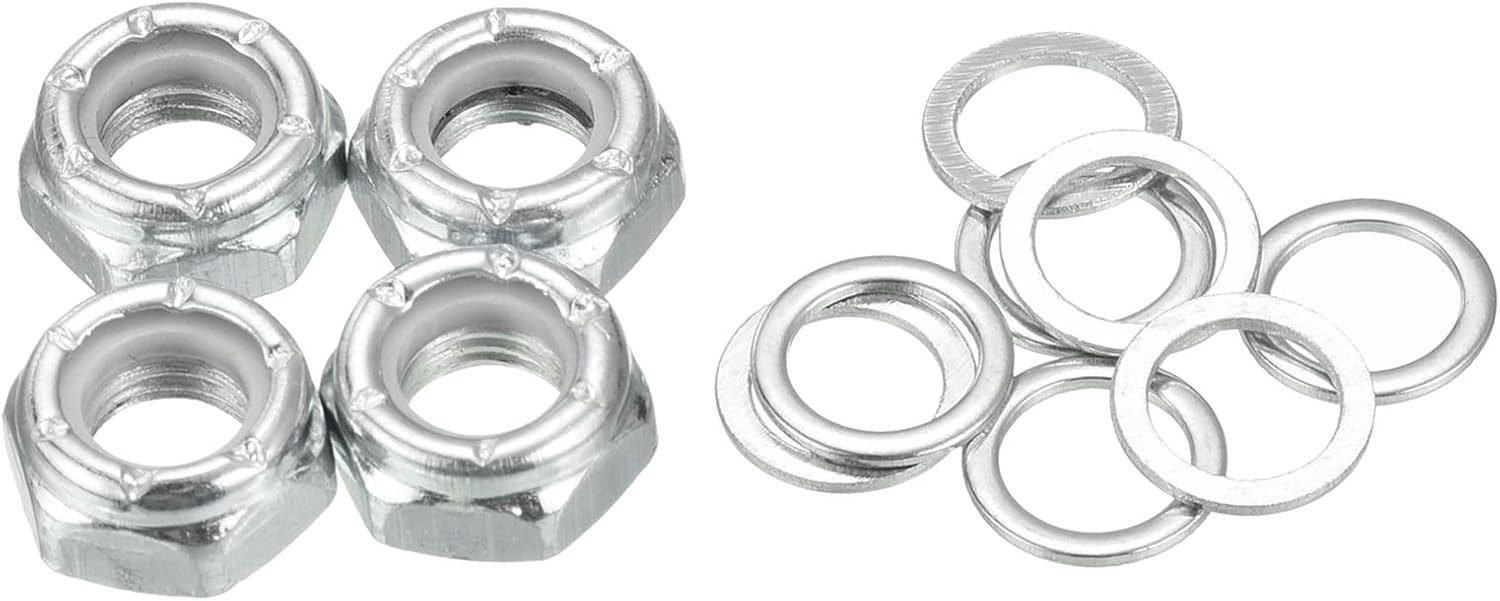 Skateboard Lock Nuts Set met 5/16 Skateboard Truck Axle Washers en Spacer Hardware Reparatieset voor Longboard en Cruiser