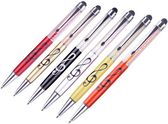 Stylus Pen met Kristallen en Balpen Functie 6 Stuks — afbeelding 2