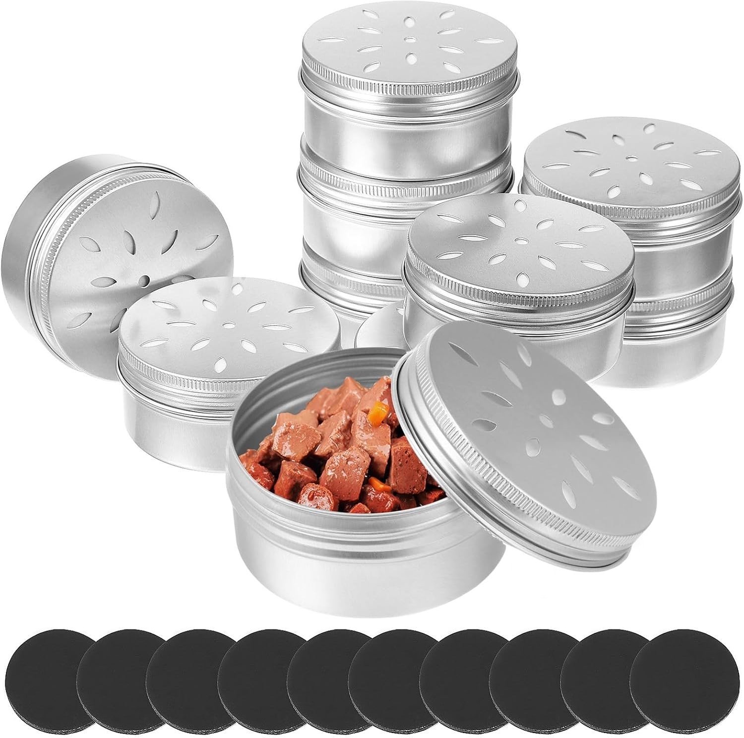 Dog Training Set van 10 Aluminium Geurdozen met Magnetische Punten voor Obedience, Agility en Indoor/Outdoor Training