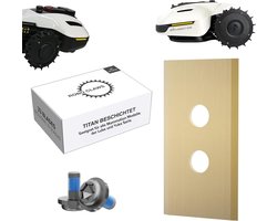33 x titanium vervangingsmessen voor Mammotion LUBA & YUKA robotmaaier - Inclusief schroeven en ringen - Homevero