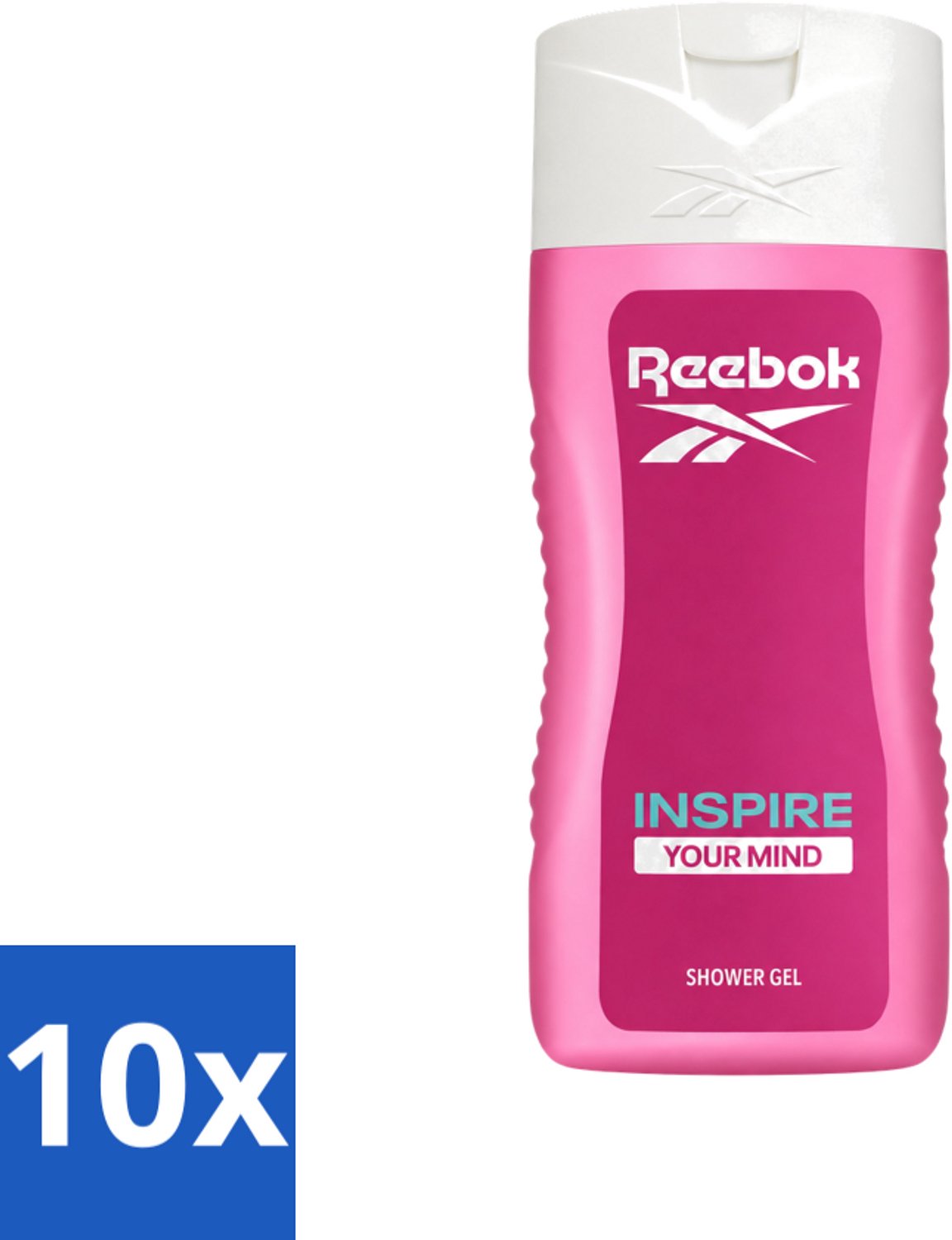 10 x Reebok - Inspire Your Mind - Douchegel - 400 ml - Voordeelverpakking - 10 stuks