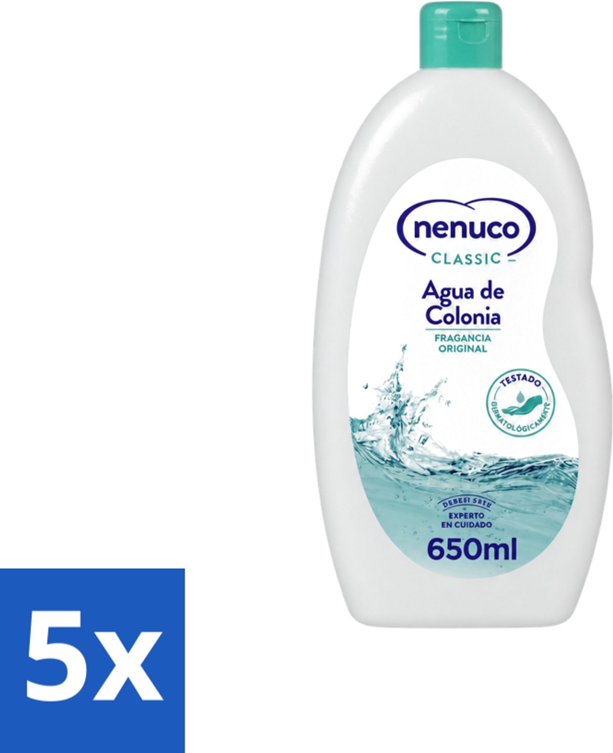 5 x Nenuco – Eau de Cologne – Klassiek – 650 ml - Voordeelverpakking - 5 stuks