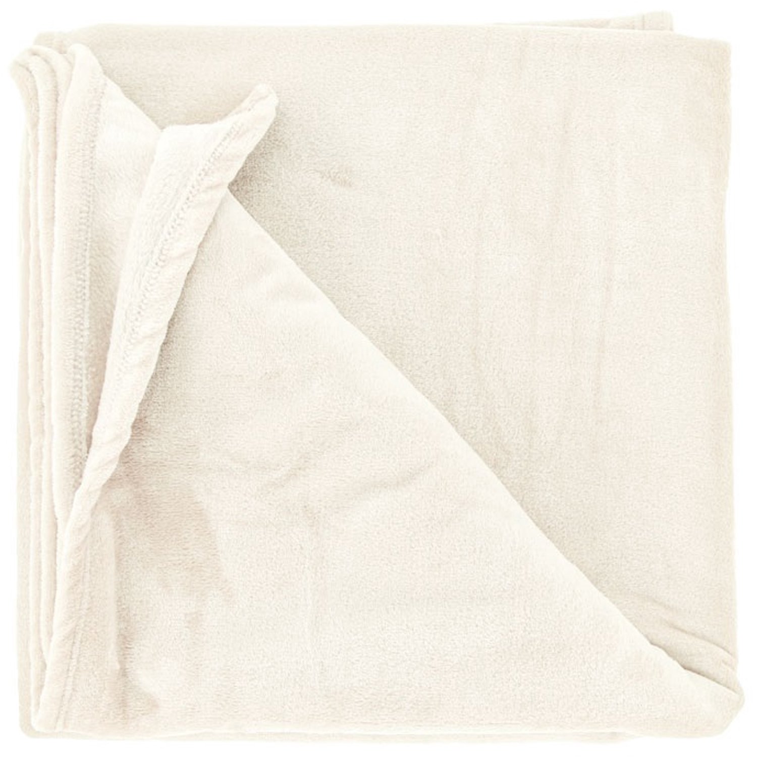 Unique Living Plaid Oscar - dove white - 150x200cm Wit