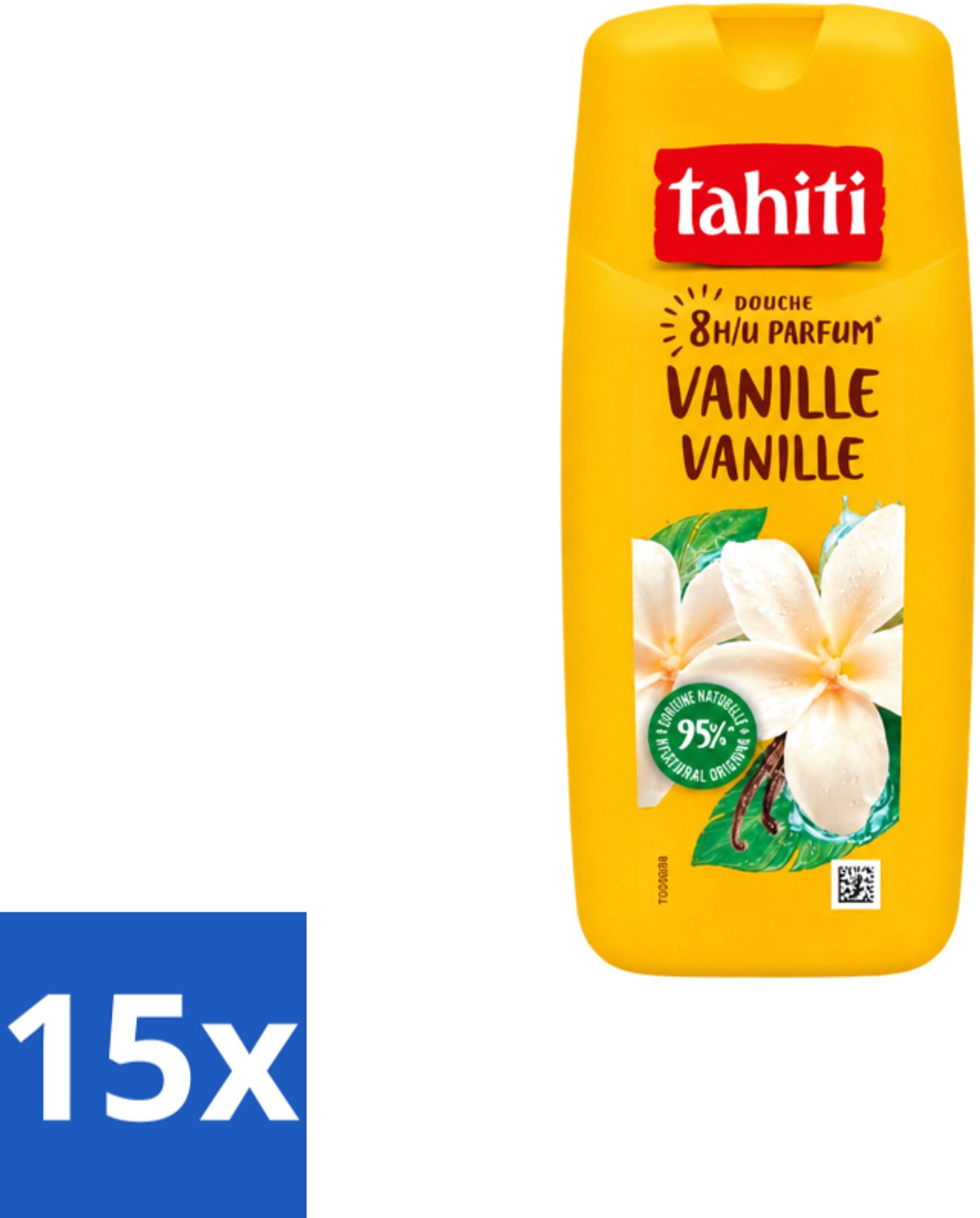 15 x Tahiti – Douchegel – Vanille - 315 ml - Voordeelverpakking - 15 stuks