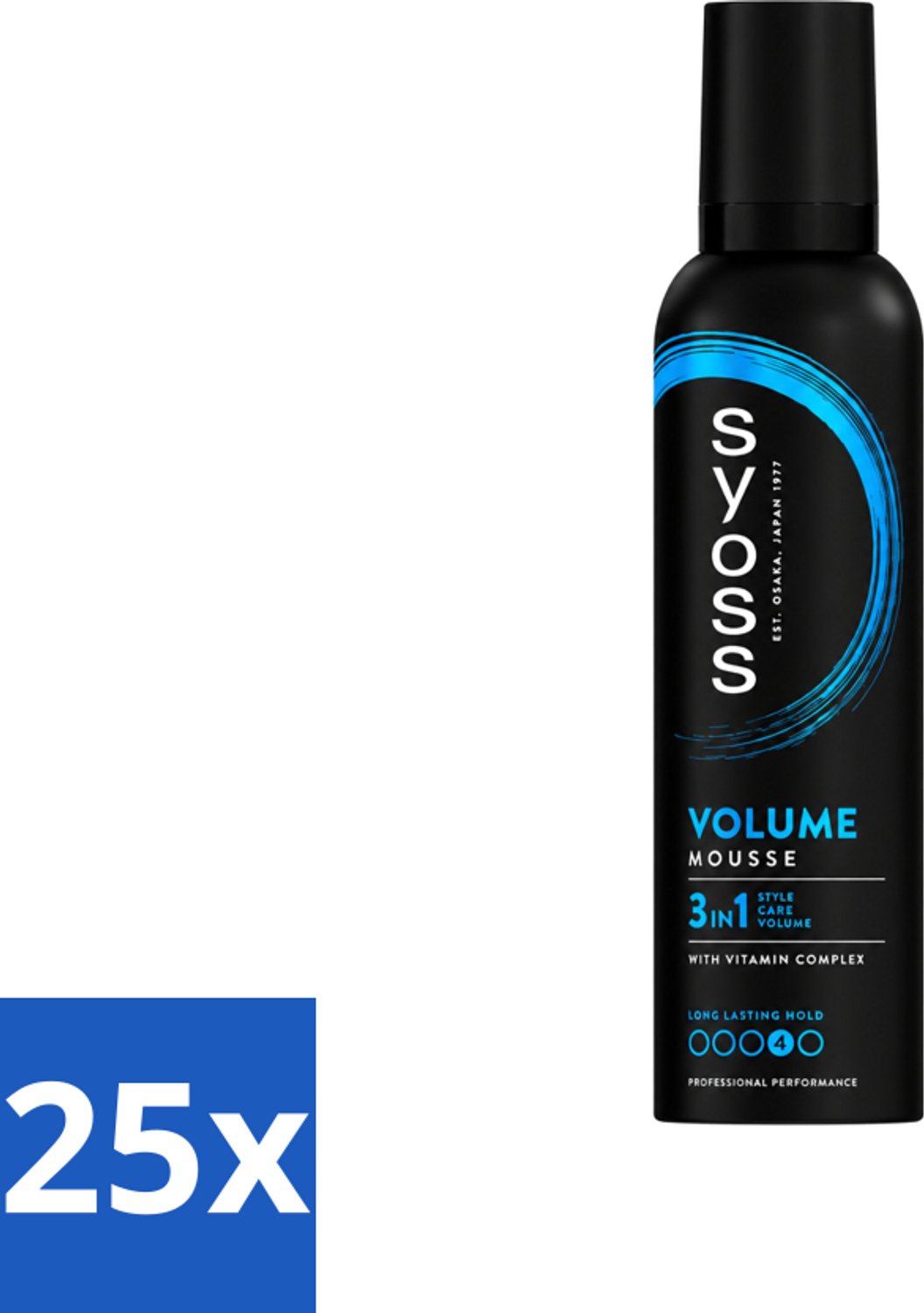 25 x Syoss - Volume - Haarmousse - Langdurige Volume - 250 ml - Voordeelverpakking - 25 stuks