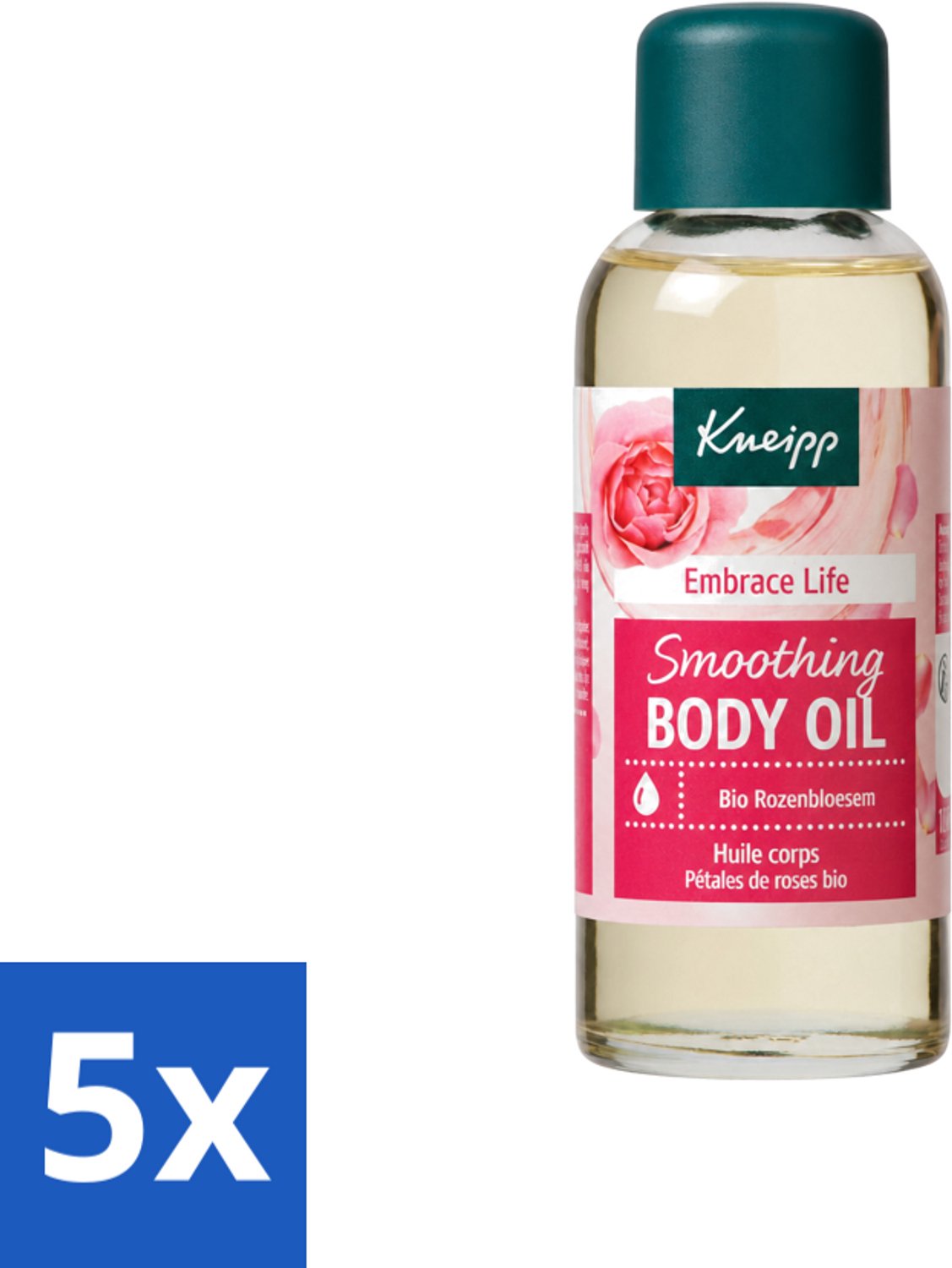 5 x Kneipp - Huidolie - Embrace Life - Anti‑Aging verzorging - 100 ml - Voordeelverpakking - 5 stuks