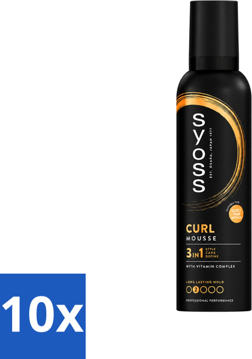 10 x Syoss - Curl - Haarmousse - Anti-Pluis & Bounce - 250 ml - Voordeelverpakking - 10 stuks