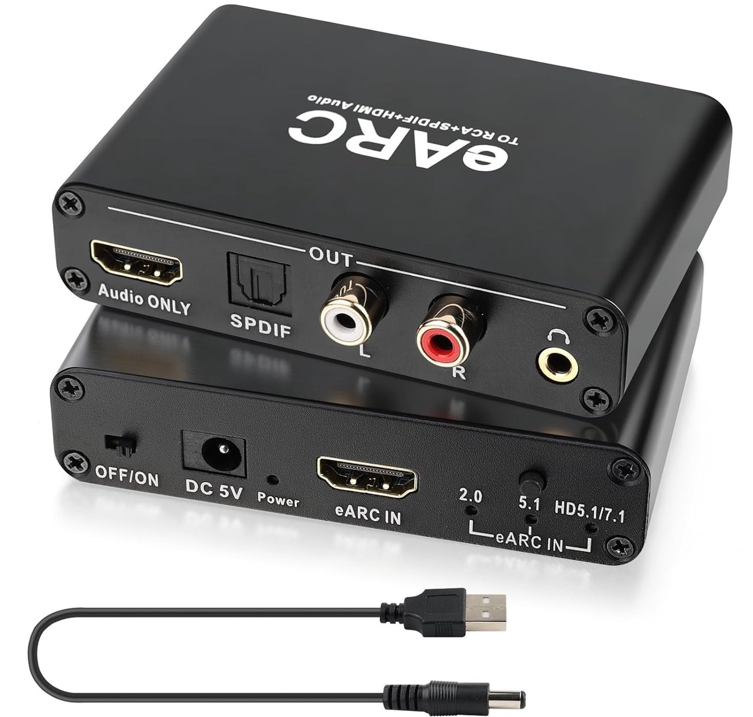 Audio Extractor 192kHz met CEC voor eARC/ARC - Hoge Kwaliteit Geluidsweergave en HDMI Compatibiliteit