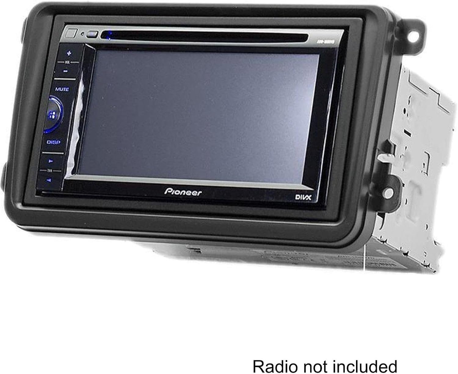 Radio Fascia Frame 1/2 DIN voor VW, Skoda, Seat - Zwart