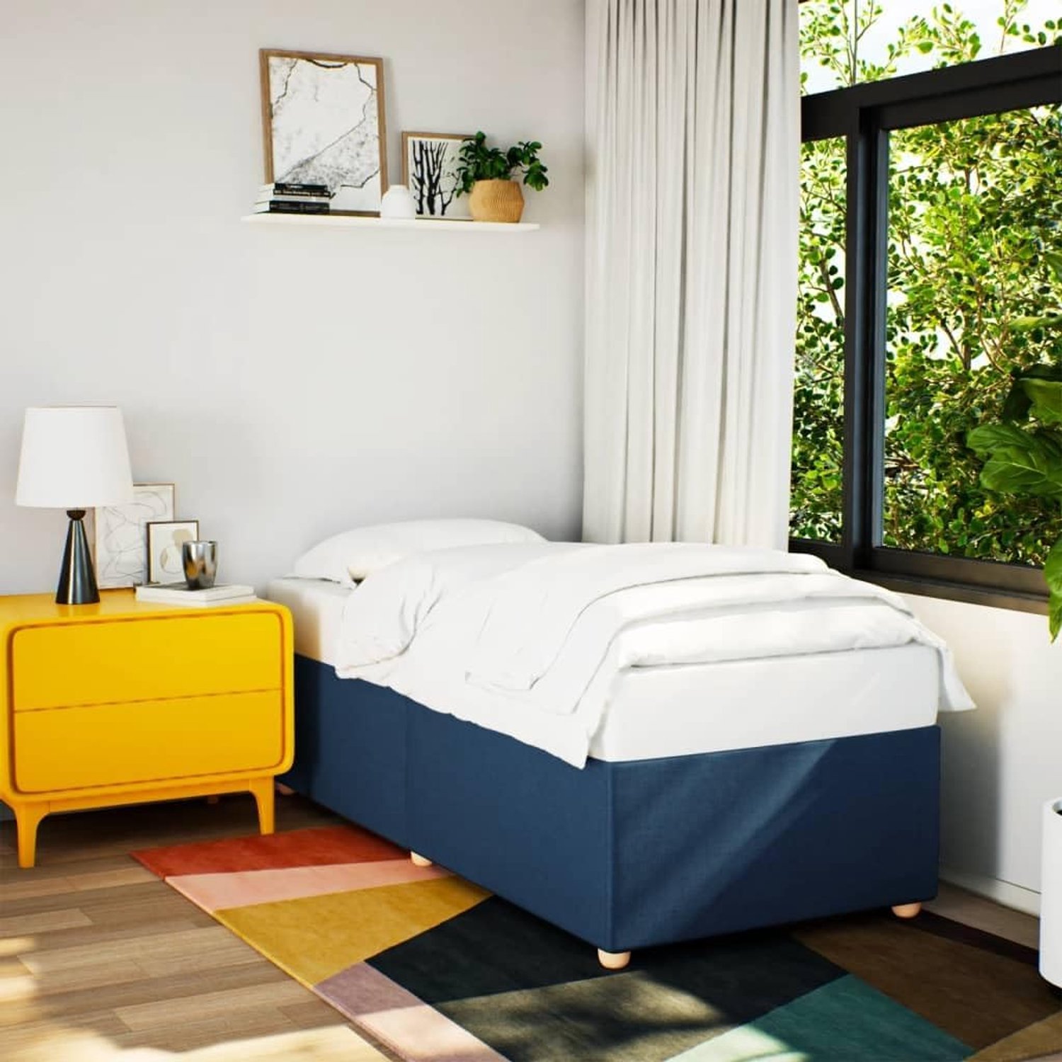 Lattenbodem bedframe 80x200 cm blauw