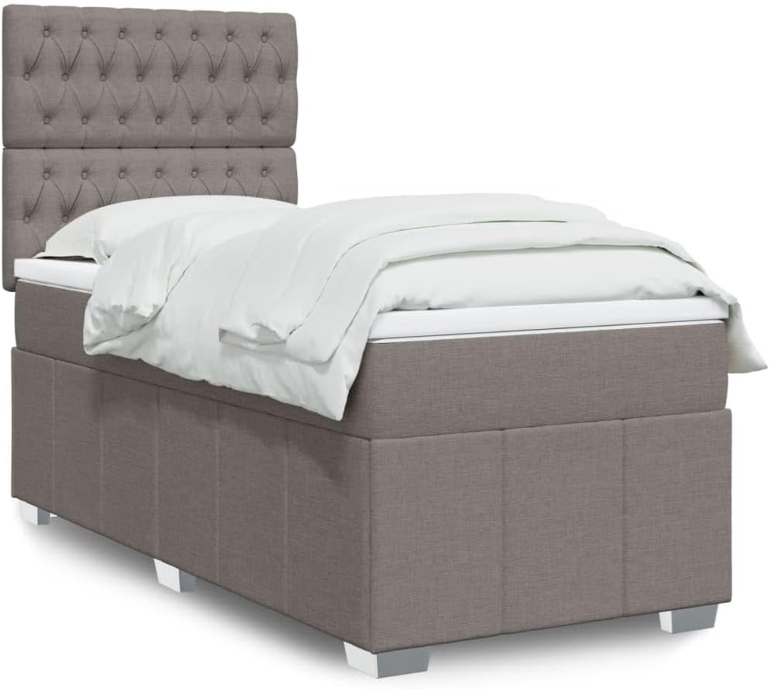 Ademend Pocketveringmatras Taupe 100x200 cm