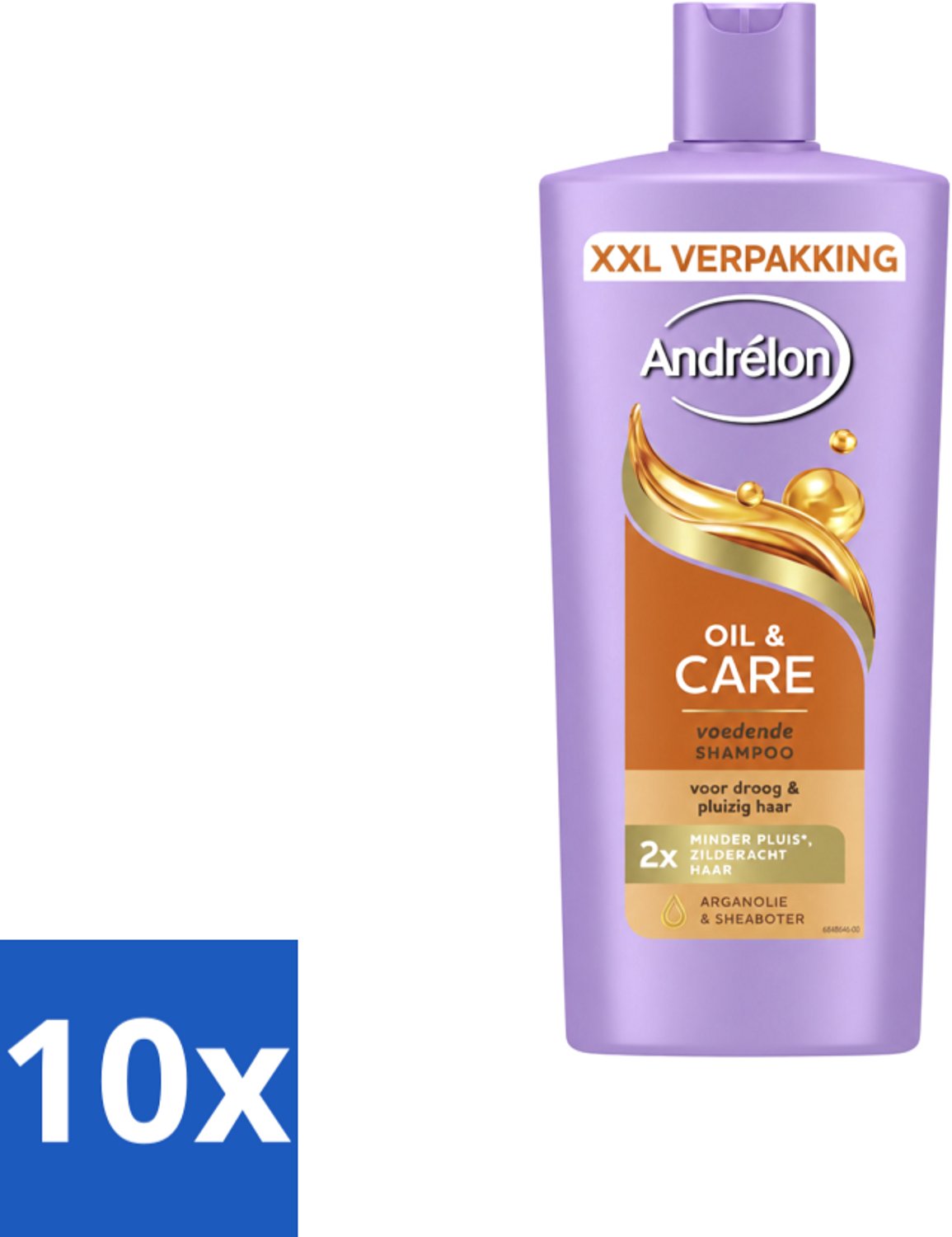 10 x Andrélon – Shampoo – Oil & Care – 685 ml - Voordeelverpakking - 10 stuks