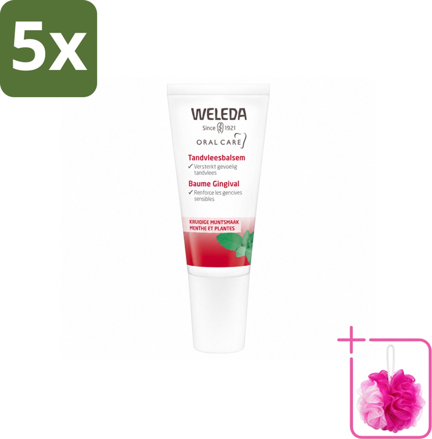 5 x WELEDA - Tandvleesbalsem - 30 ml - Bulkverpakking - Tandvleesbalsem - Douchemop - Tandvlees verzachten