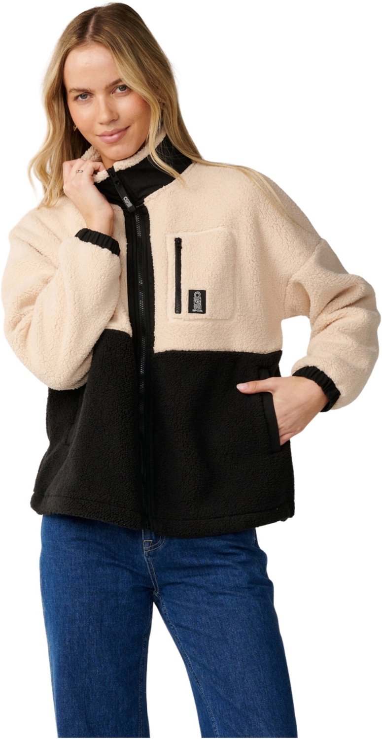 2026 Rip Curl Dames S-Series Gebonden Polair Rits Door Fleece Zwart