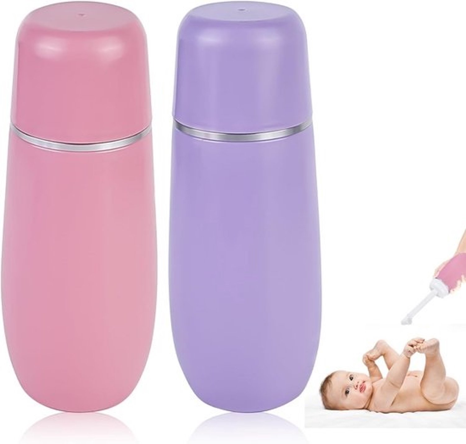 2x draagbare bidetdouche (400ml) - Persoonlijke hygiëne en postnatale zorg