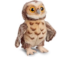 Pluchen boskauw - Realistisch knuffeldier - Leren over dieren - Natuurgetrouw design - 27 cm - Bruin