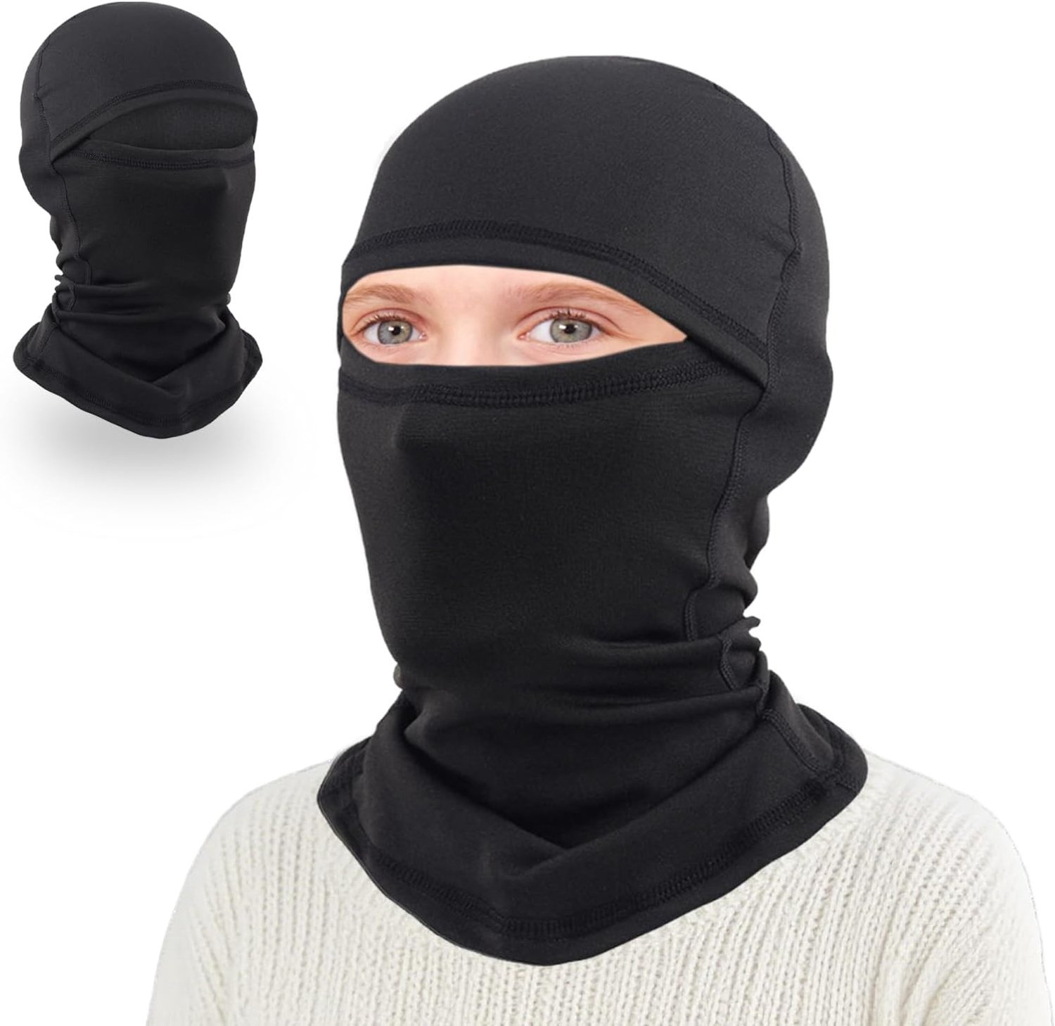 Winterbivakmuts voor kinderen, winddicht skimasker, nekwarmer, ski-bivakmuts voor jongens en meisjes