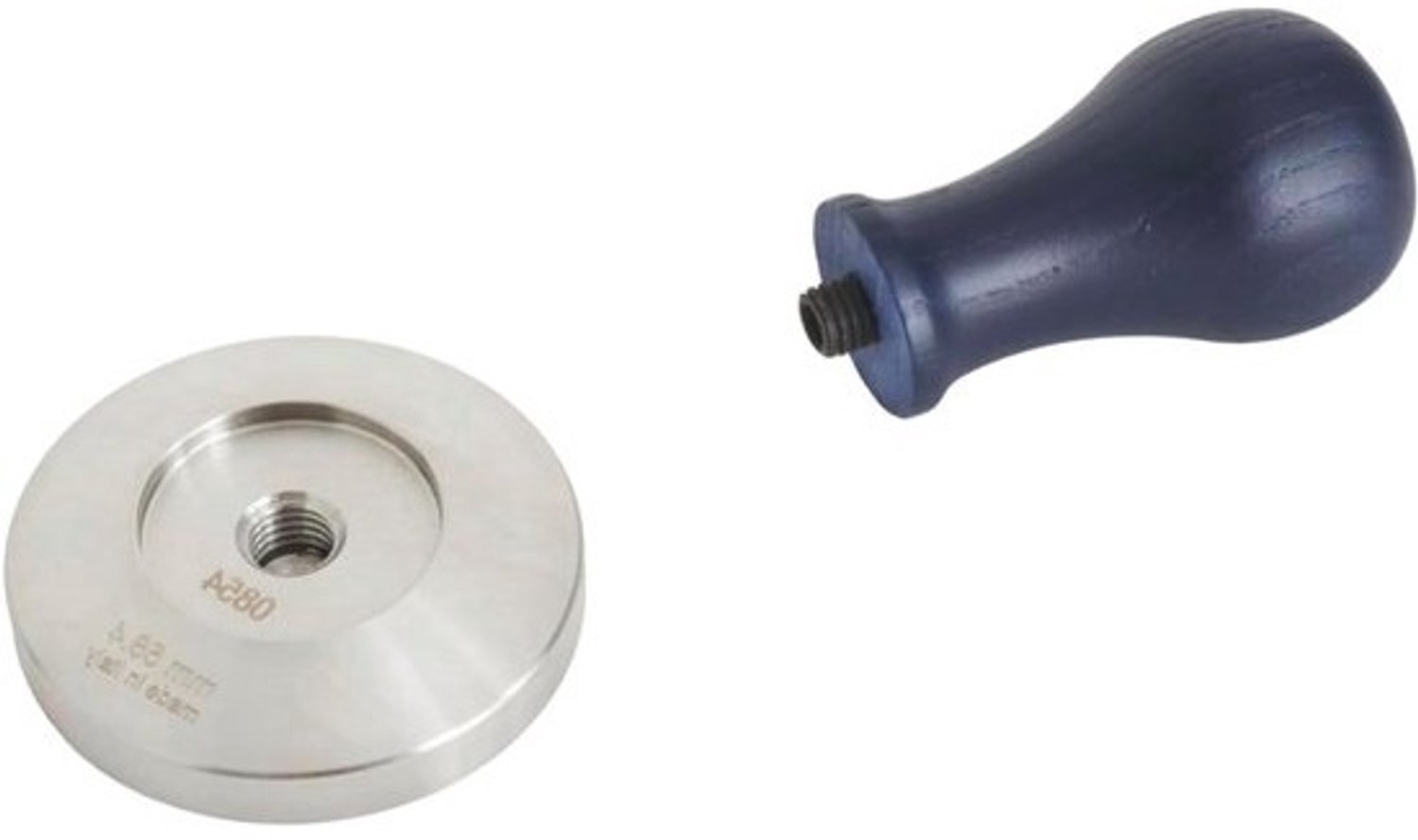 Koffietamper - Espressotamper - Voor espresso bereiden - Italiaans vakmanschap - 53mm diameter - Blauw Marina
