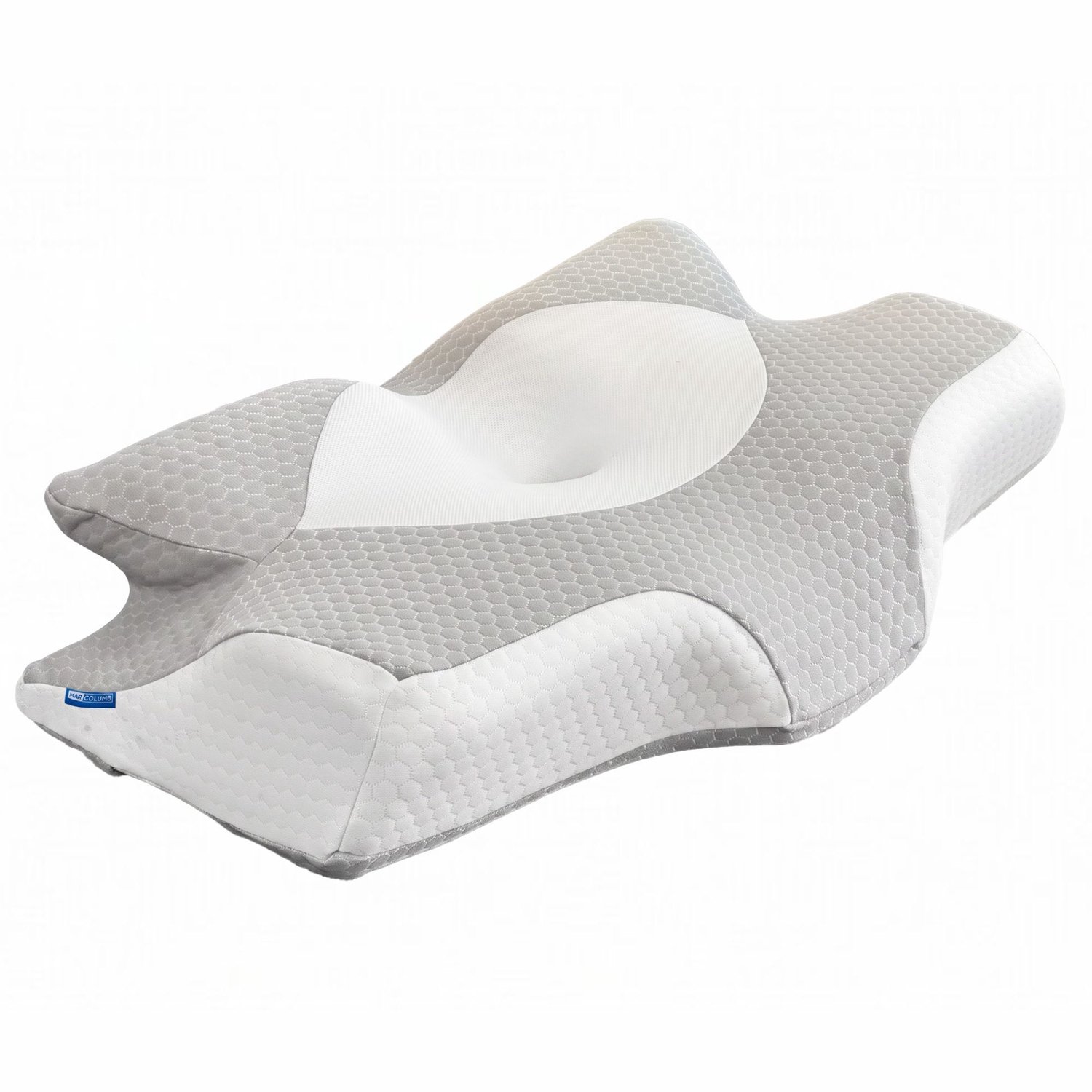 Marcolumb Hoofdkussen Traagschuim – 62 x 42 x 12 cm – Contourvorm – Wasbare Hoes
