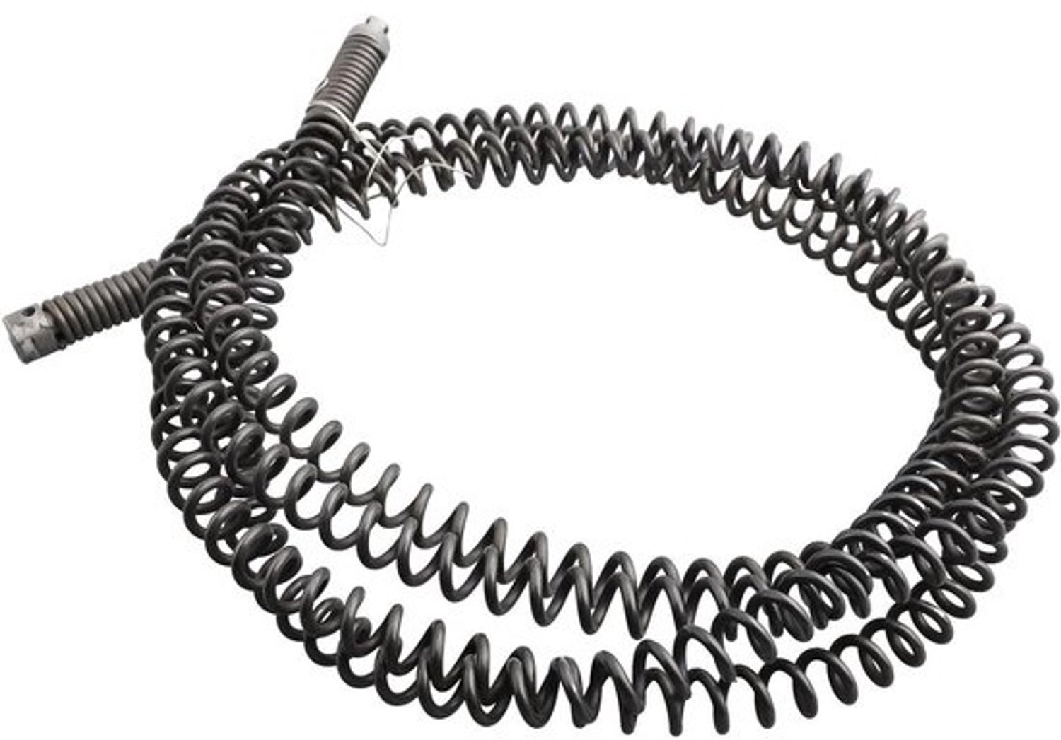 Afvoerreiniger - Rioolontstopper - Voor verstopte leidingen - Boor aangedreven - Veer van 5 meter - Zwart