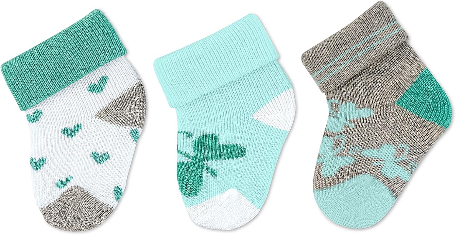Baby Sokjes Meisjes Hartjes & Vlinders - 3-Pack