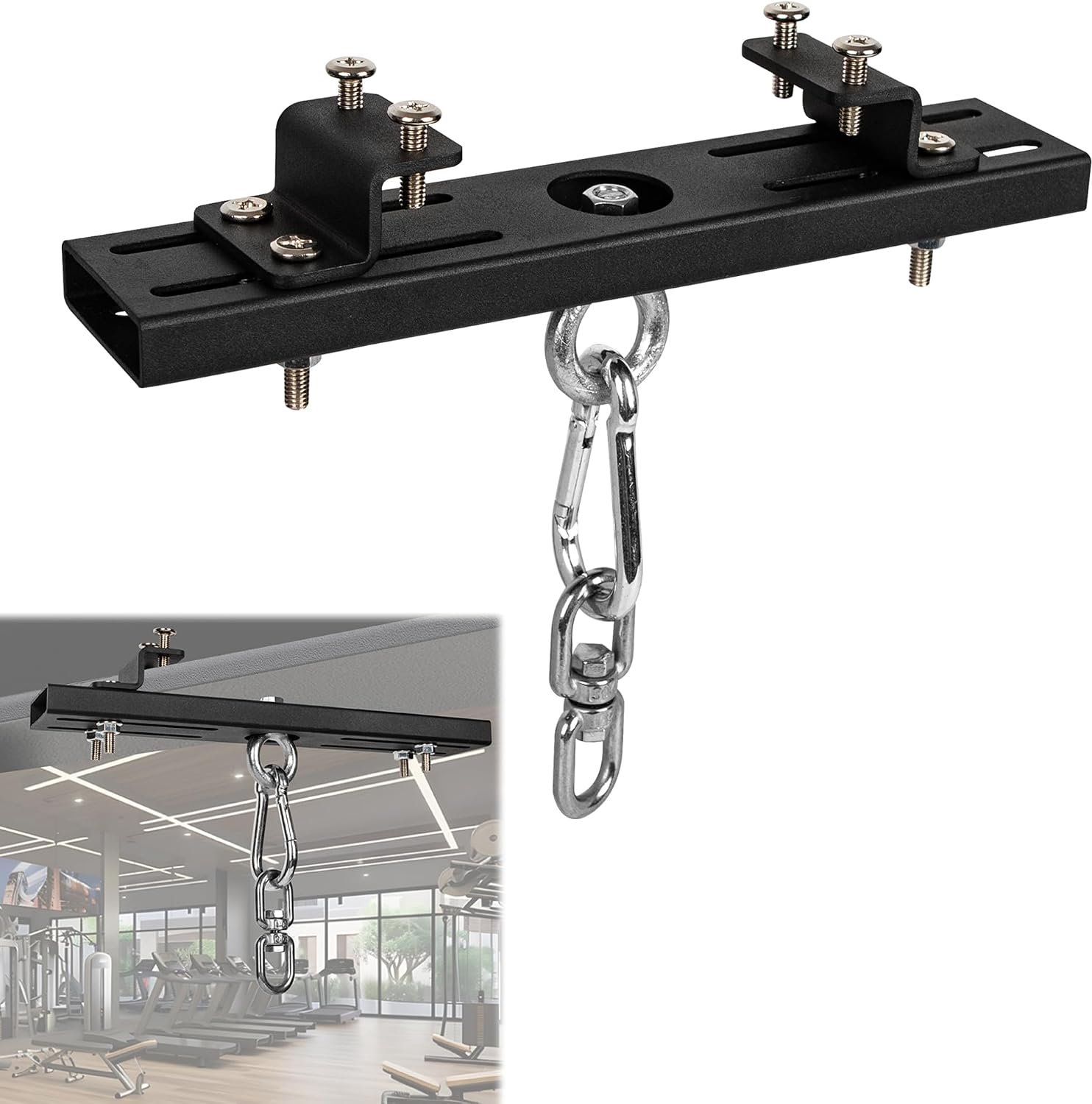 Bokszak Hanger 4,6-19,8 cm - Heavy Duty Stalen Beam Hanger - Verstelbaar voor I-Balken - Vemera