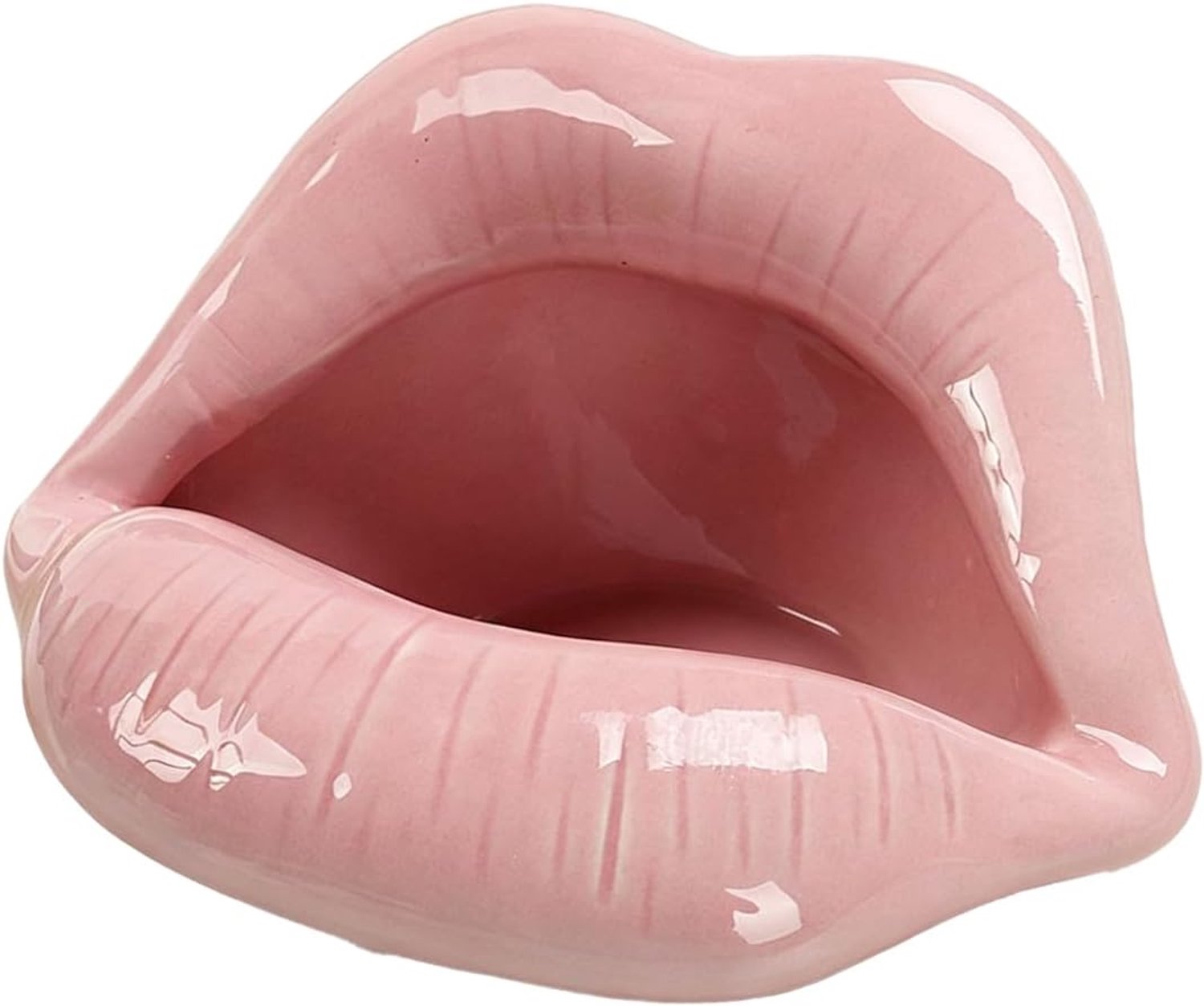 Keramische asbak, creatieve keramische sigarettenasbakken voor decoratief ornament voor thuis, roze