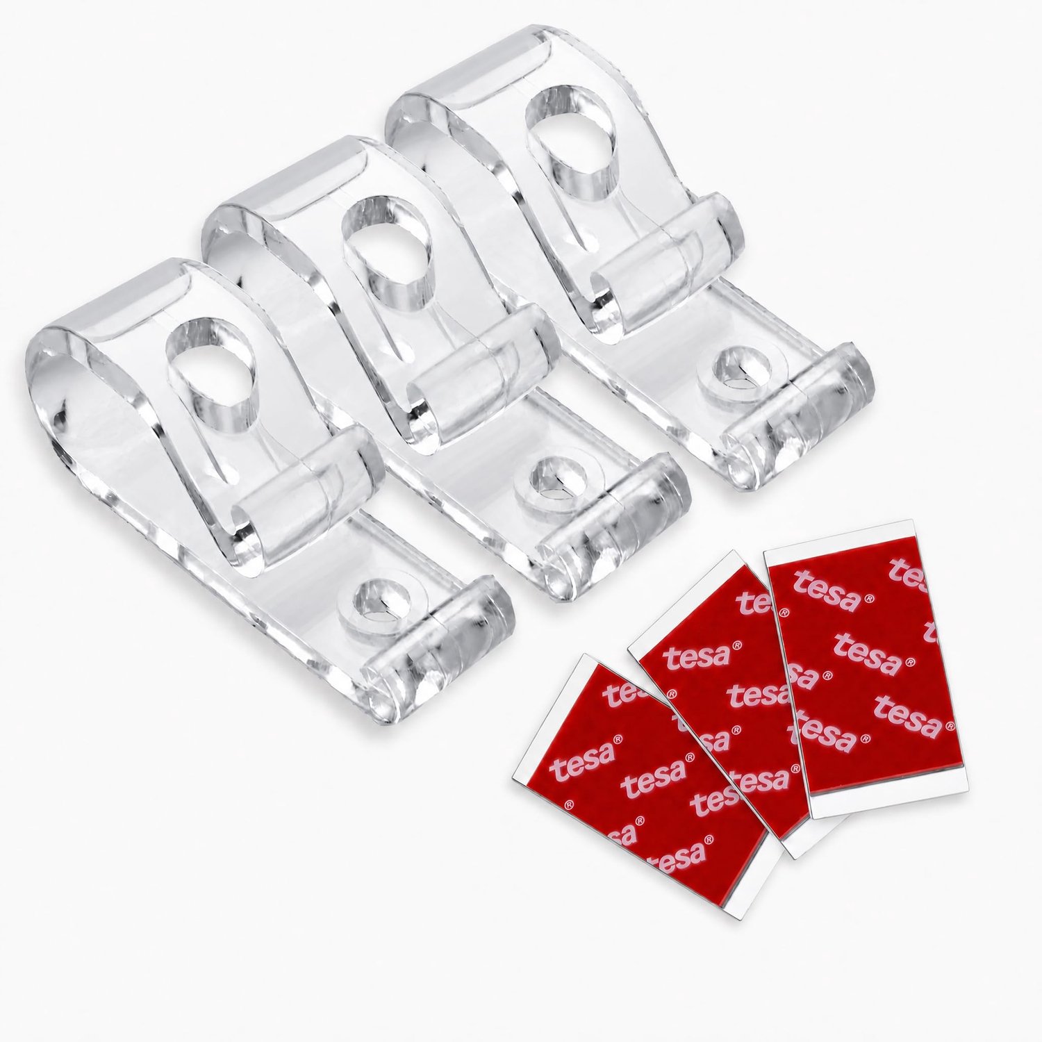 Zelfklevende Chain Holder voor Rolgordijnen - Kindveilig en zonder Boren - Set van 3