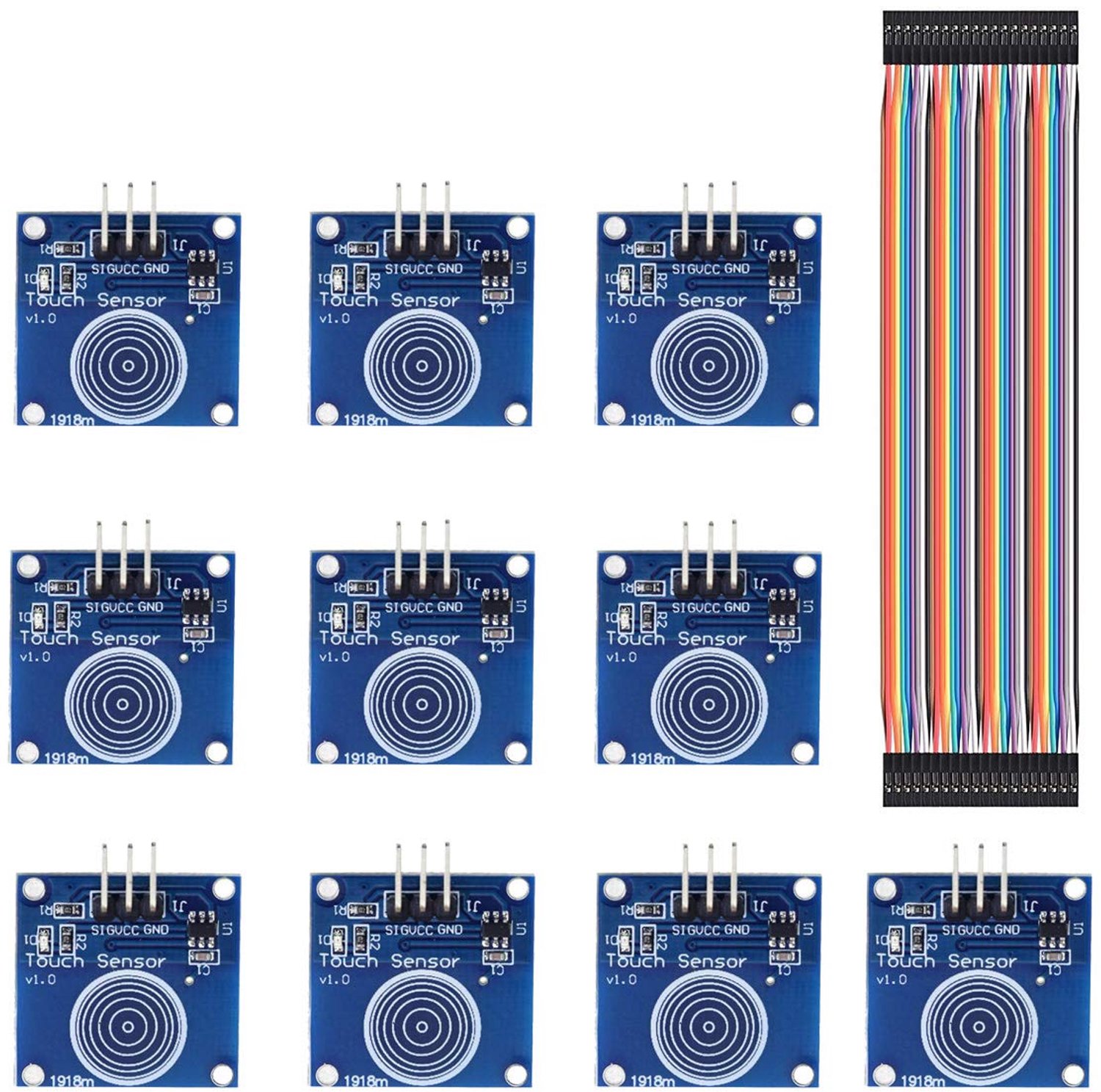 10 STKS TTP223B Touch Schakelaar Module 2-5.5 V 1 Positie Digitale Capacitieve Sensor Touch Schakelaar Voor Arduino Met Dupont Kabel