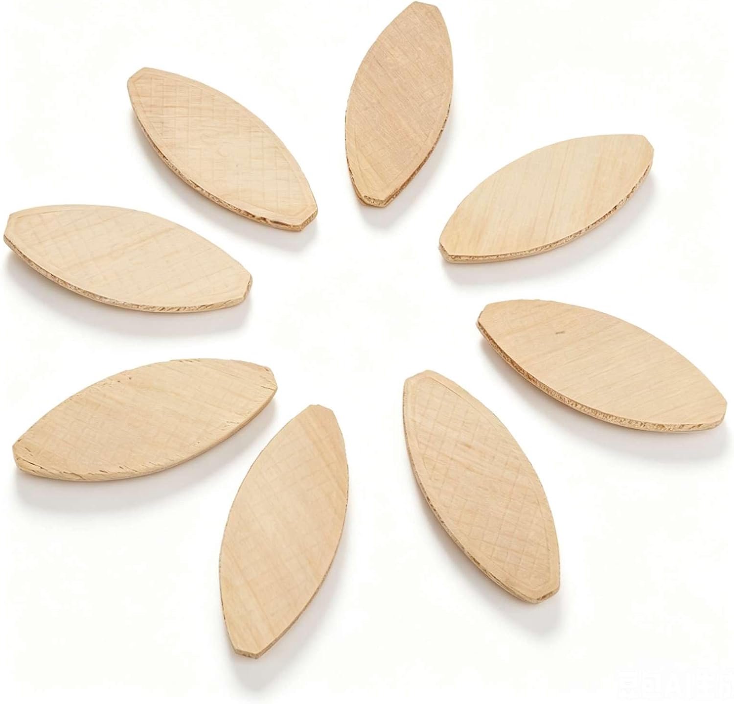 Houten koekjes voor houtbewerking, lamello-koekjes, 100 stuks houten verbindingskoekjes, houten plank, docking-gereedschap 0# 10# 20# (20#)