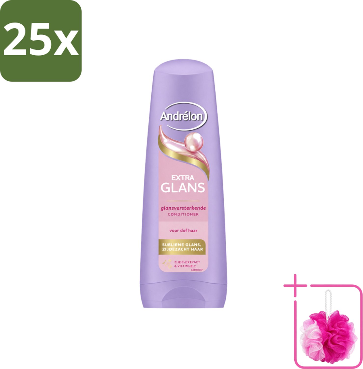 25 x Andrélon – Conditioner – Extra Glans – 200 ml - Bulkverpakking - Glans - Douchemop - Haar verzorging