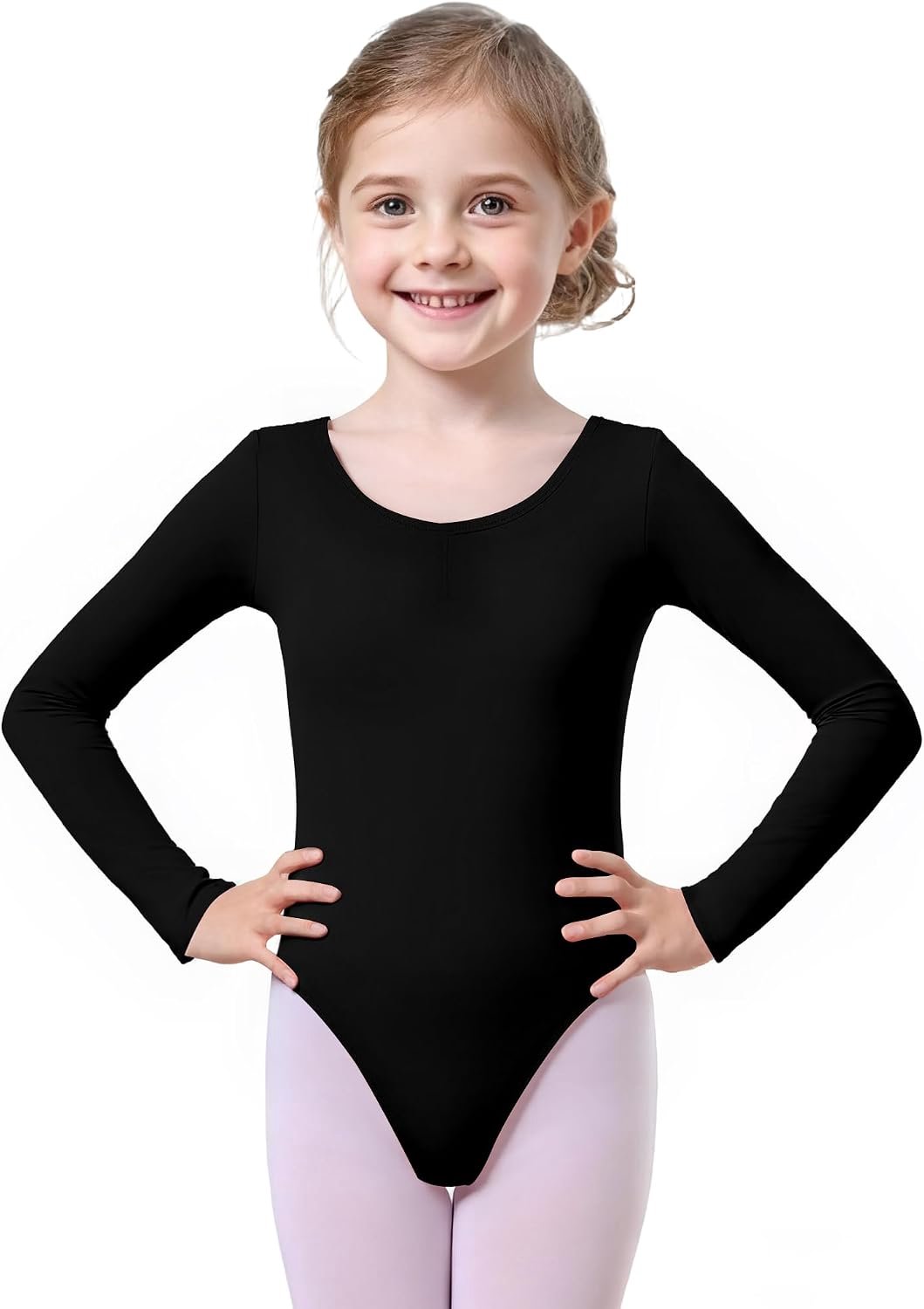 Balletshirt met lange mouwen voor meisjes