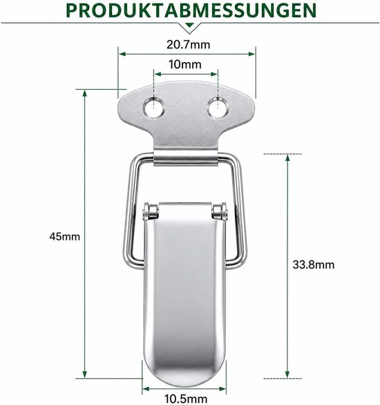 4 stuks, 45 mm — afbeelding 2