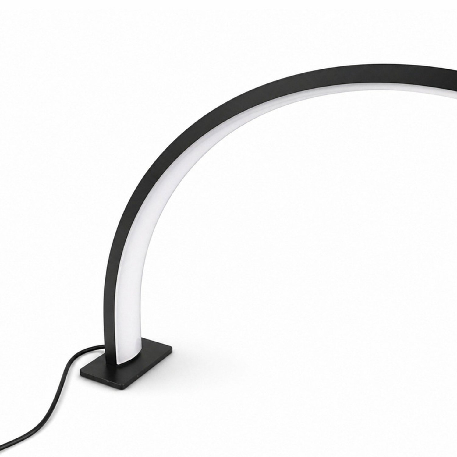 Hauskraft - Halve Maan Lamp - Manicure Lamp - LED Bureaulamp - 40 cm - Dimbaar - 3 Lichtkleuren - USB - Zwart thumbnail 3