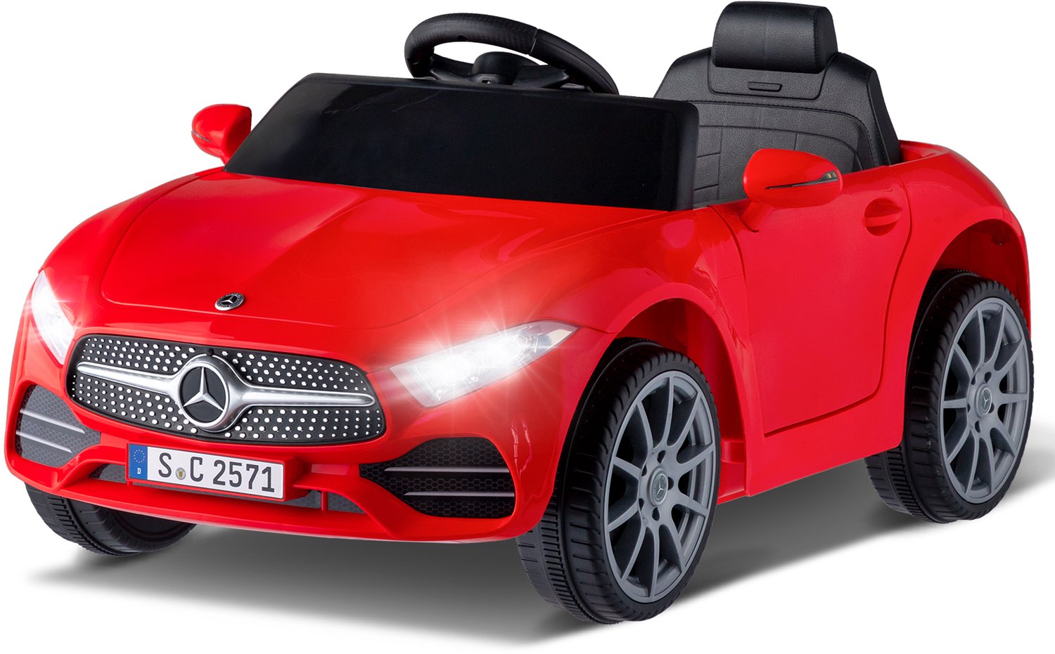 LEADZM Mercedes-Benz CLS 350 elektrische kinderauto met afstandsbediening, 12V, 90x60x40cm, rood