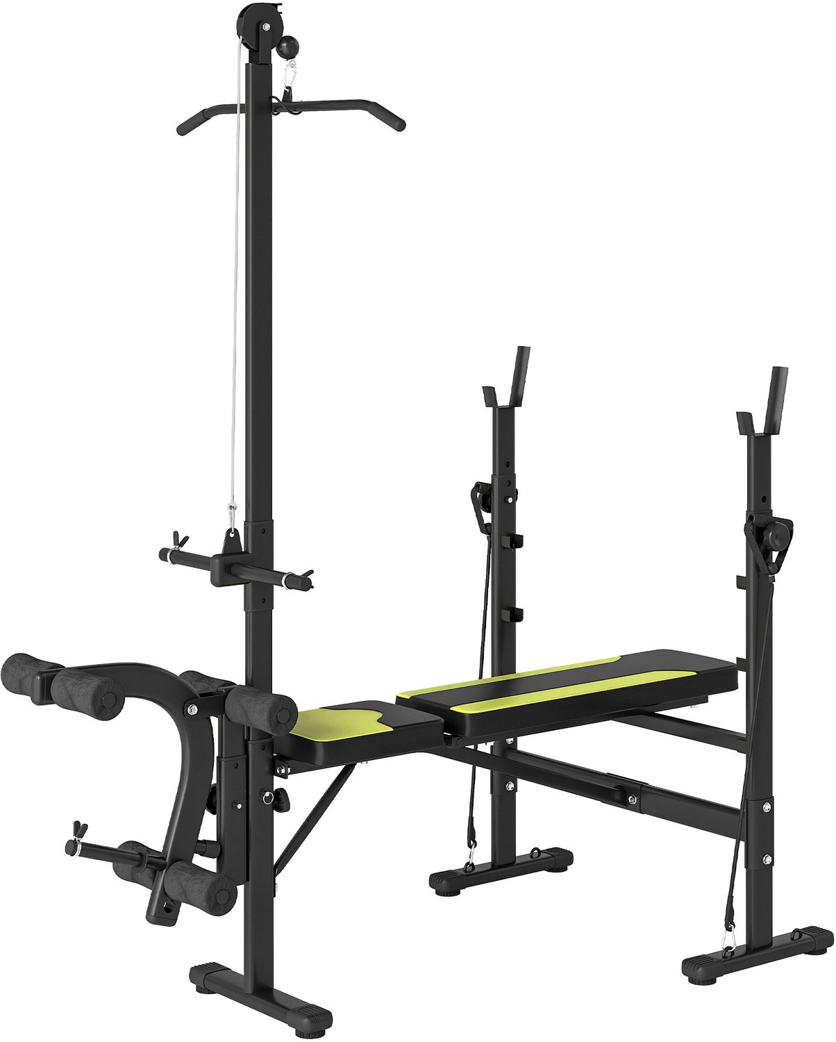 Fitnessbank met Lat Pulley - Krachtstation