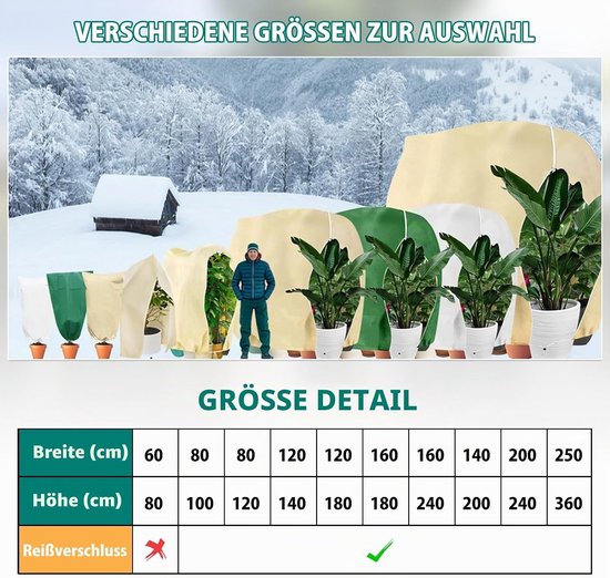 Winterbescherming voor planten 60x80 cm — afbeelding 3