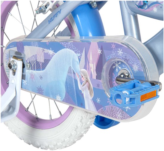 Disney Frozen 2 Kinderfiets - Meisjes - 14 inch - Blauw Paars - Twee handremmen — afbeelding 2