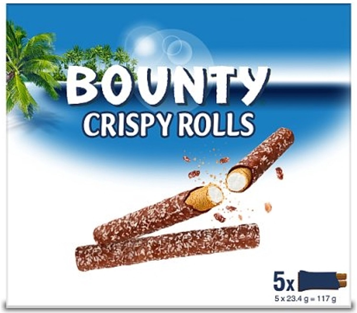 Bounty Crispy Rolls - Engelse chocolade - 14 x 117 g