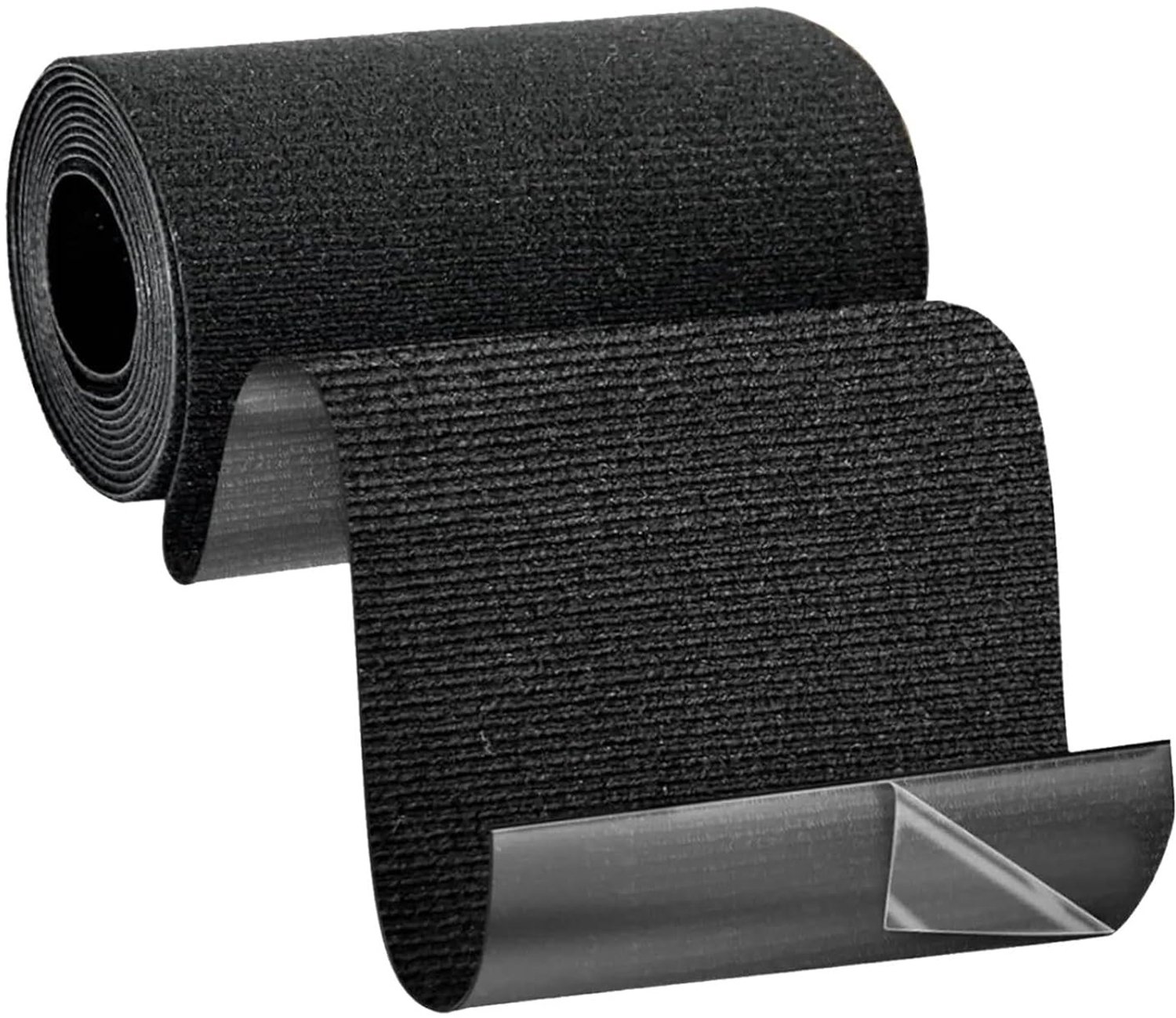 Zelfklevende textielplakband 10 x 200 cm - Zwart plakband voor meubels, kleding en bekleding, ideaal voor stoelen en banken