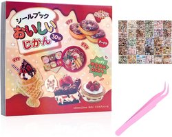 Manga Stickerboek met 650+ Retro Stickers in Heisei Stijl: Voedsel, Dagelijks Leven en Vintage Aesthetic