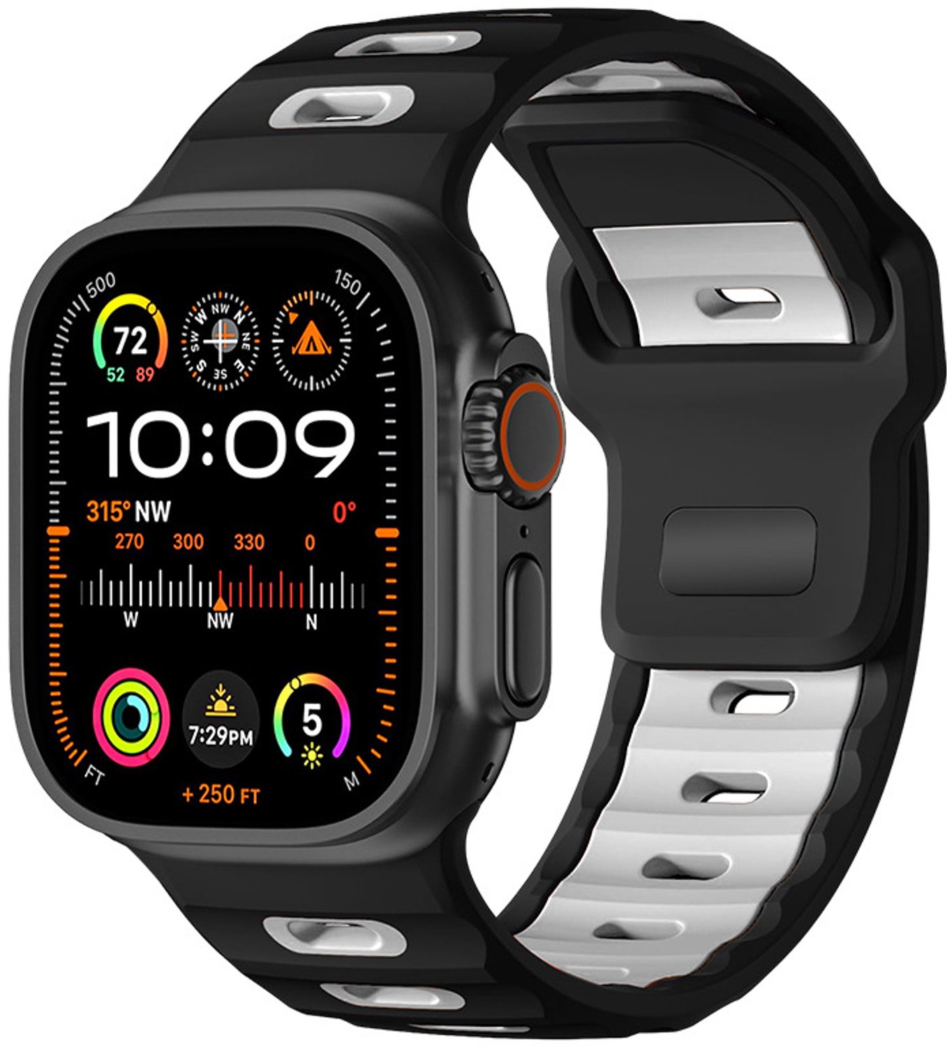 Stijlvolle siliconen band voor Apple Watch 42/44/45/46/49mm