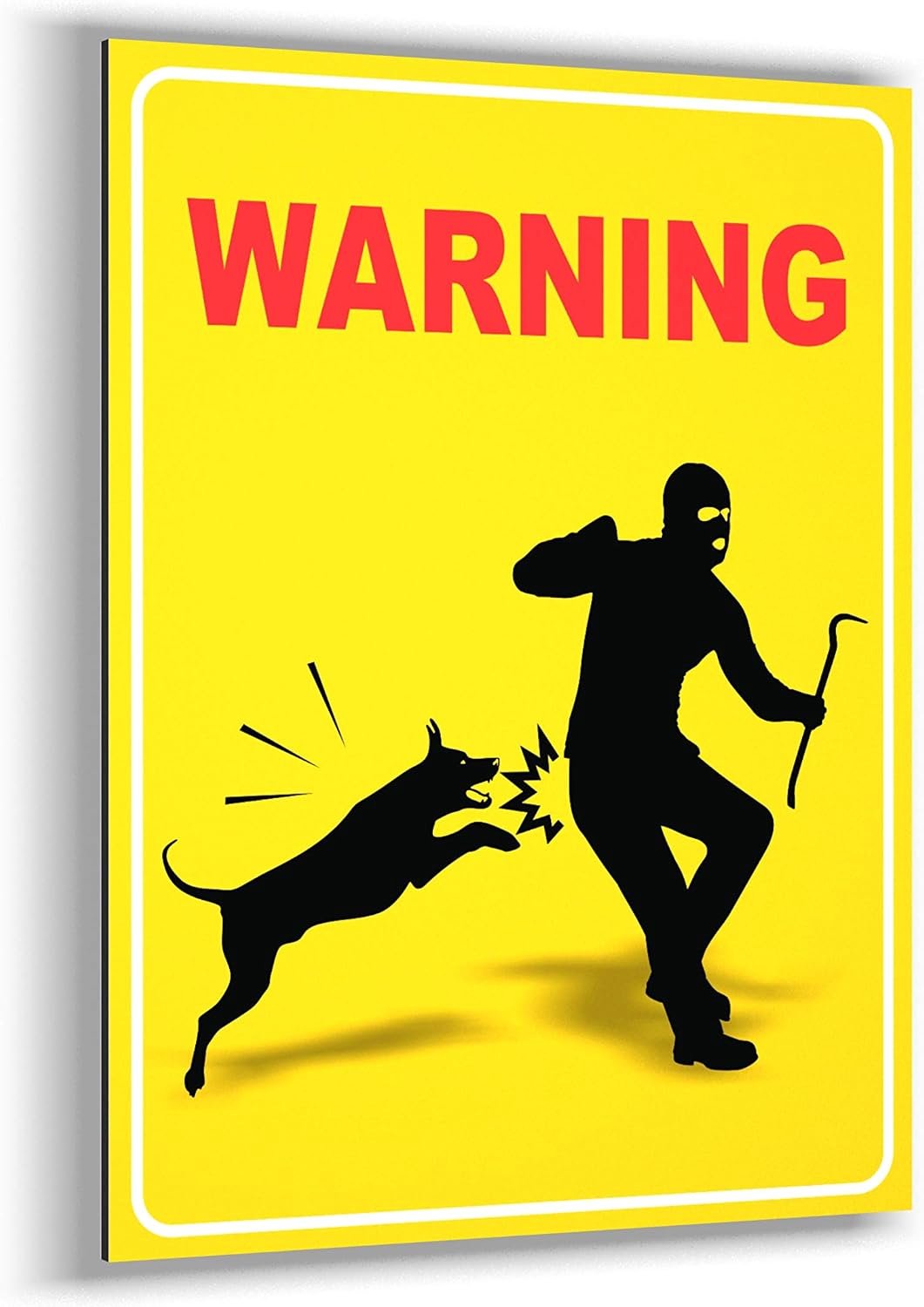 Rechthoekige hondenbordjes - 20 x 15 cm - Aluminium (geen PVC) - Slechte hond, Guardian Dog