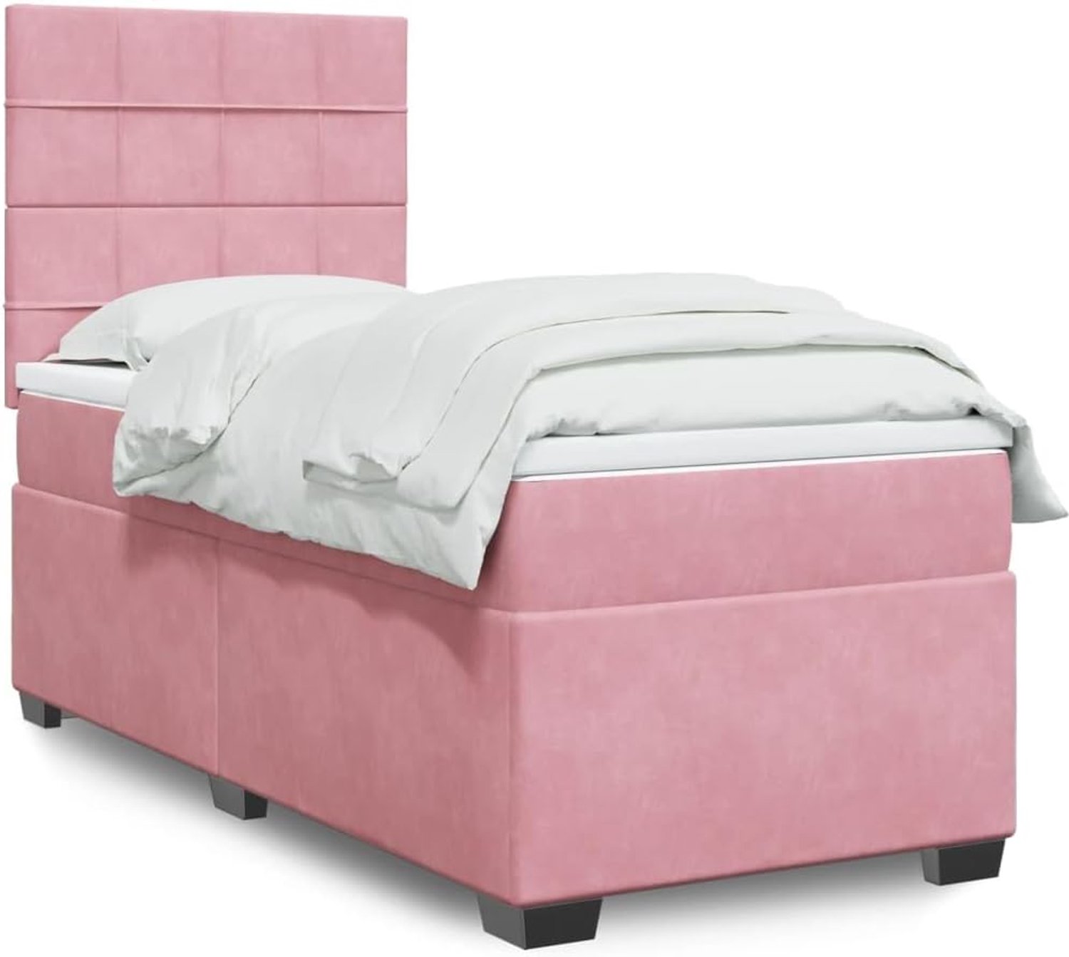 Boxspringbed met pocketveringmatras Roze 80x200 cm