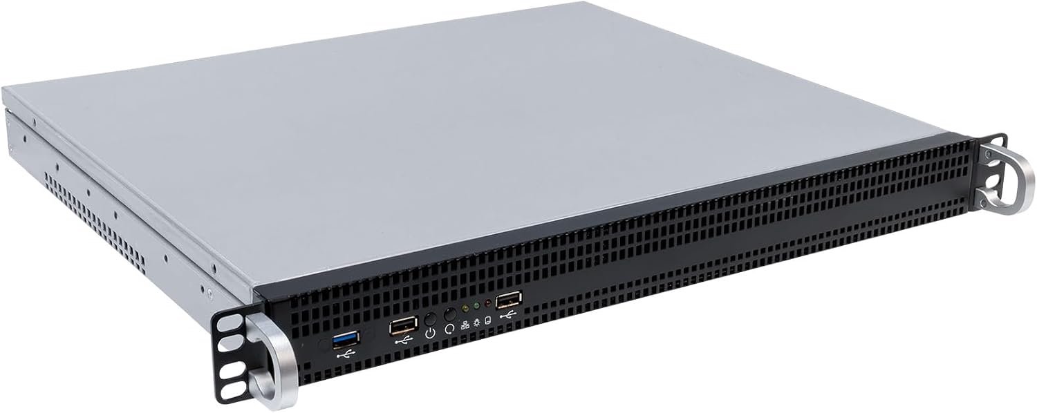1U Rack Chassis 19" UK1029, 430 x 380 x 45 mm