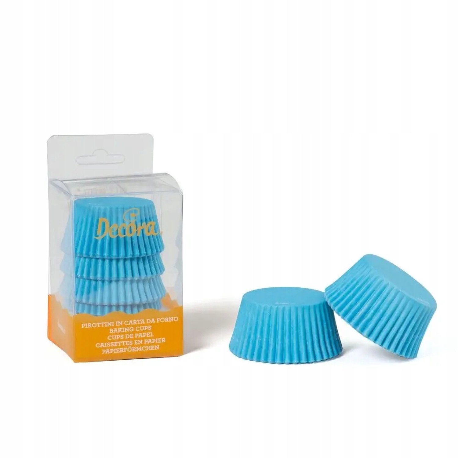 Pastel Blauwe Muffinvormpjes 75 stuks, 50x32 mm